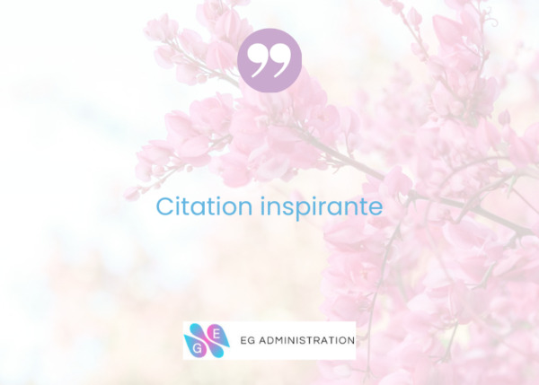 Citation inspirante du week-end