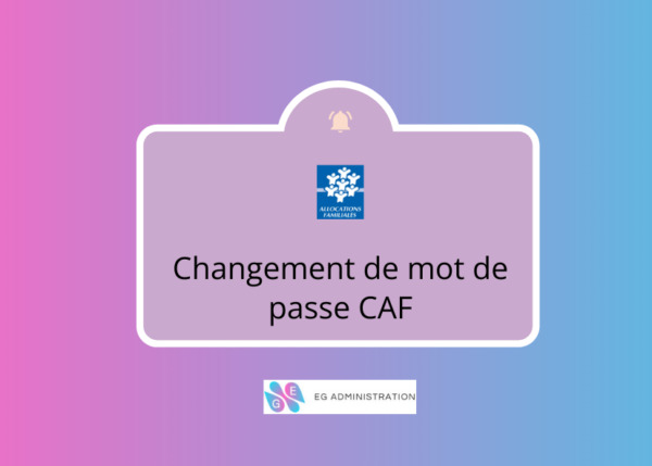 Changement de mot de passe CAF