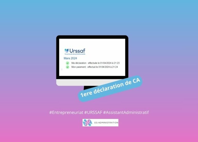 Première déclaration de CA
