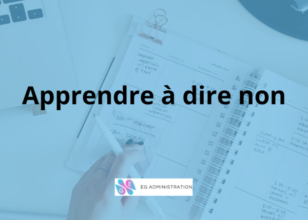 Apprenez à dire non